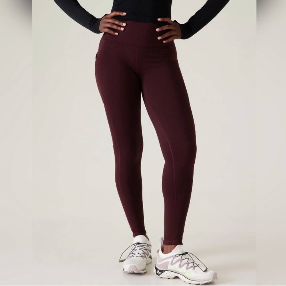 Athleta Altitude Stash High Rise Polartec® Power Stretch® Tight Size S - Picture 2 of 5